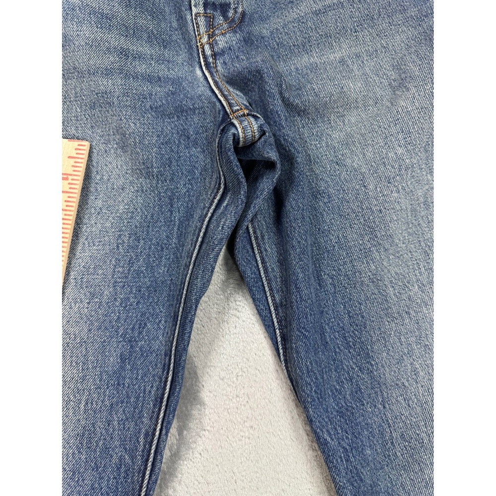 Levis 501 90s Selvedge Denim Jeans Womens 28x30 Blue Straight Leg A1959-0063 NWT - Picture 3 of 16